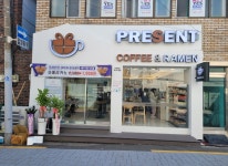 프레전트-프레전트무인카페라면음식