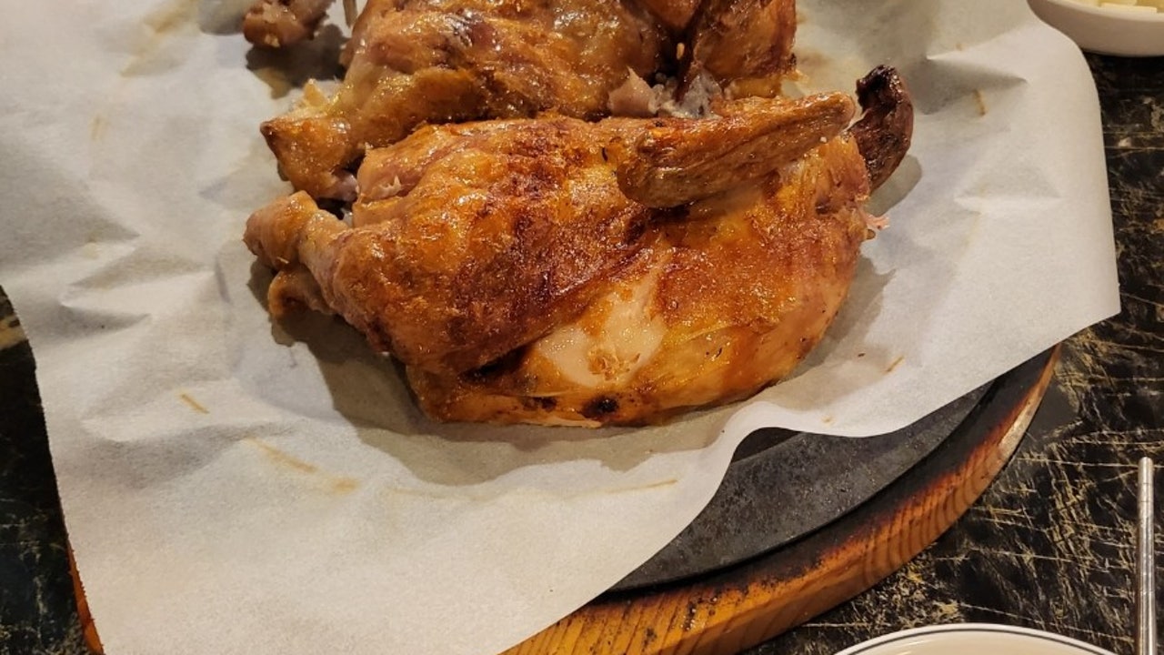 참나무숯불통닭