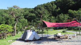 합천 휴테마파크 펜션 카라반 캠핑장