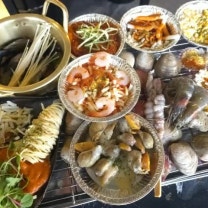 청사포 조개구이 무한리필 해운대 오션뷰 조개뷰