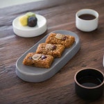 에라토 마일드 홈카페 플레이팅 타원 굽접시 중 24cm 디저트 플레이트 : ERATO 공식스토어