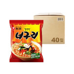 [농심] 얼큰한 너구리 (120g x 5개 x 8팩, 총 40개) : 글로벌푸드 스토어