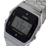 카시오 남자 여자 손목시계 A159WAD-1 블랙 실버 : 인터로드샵