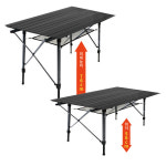 (노마드) 알루미늄 롤 테이블 120(The Black) : 엠에스캠핑 주식회사