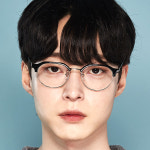 사각 빅 오버사이즈 남자여자 큰얼굴형에 어울리는 대두 복고 반무테 자외선 차단 하금테안경 : 하루홀릭