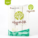 프란치스코의집 사람과나무 두루마리화장지 천연 3겹 30M 30롤X3 총 90롤 사회적기업/중증장애인생산품 : 프란치스코의집
