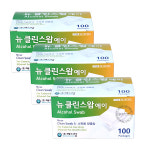 메디탑 뉴클린스왑에이 알콜스왑 일회용 알콜솜 300매 총3박스 : 뷰티다이따