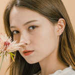 와사비네코 크리스탈 붙이는 피어싱 스티커 귓바퀴 아웃컨츠 이너컨츠 트라거스 큐빅 진주 M : 와사비네코