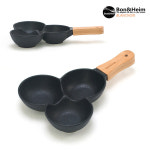 도자기 블랑노아 까미 삼각 세칸볼 나눔접시 (블랙) : 도매ZIP