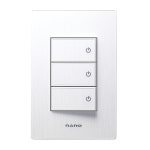 나노 아트2 화이트 3구 스위치 KS 매입/전기/전원 : 오렌지라이팅