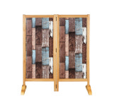 이동식 원목파티션 칸막이 가림막 카페 현관 인테리어 공간분리 우드 접이식 오크 파티션 : 마 루 솔