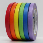 (6개입1세트 )무지개색 종이마스킹테이프(폭)사이즈 15mm X 6색 : 베리굿마트