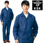 K-14 봄 여름 블루진 작업복 자켓 반팔 긴팔 바지 일자 3종 개별판매 정비 용접 근무 복 남자 상의 하의 KP-14 일육 : 밀리언샵365