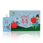 찬이네과수원 아이톡톡 사과즙 스파우트 120ml 30포 순수 사과 착즙주스 : 찬이네과수원