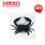 니코 슈퍼 크랩 6인치 문어낚시 루어 바다루어 왕눈이 : 에프원