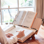 위너독서대 필기 2단 독서대 60w 각도조절 책받침대 책거치대 : 위너독서대