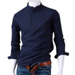 스댕클럽 남성용 헨리넥 옥스포드 셔츠 JM5995 : 스댕클럽