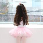 발롱 3부 핑크 2겹 유아 아동 키즈 어린이 여아 발레 튜튜 스커트(치마만) : 발롱