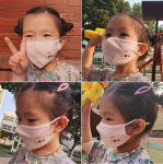 유아 어린이 시원한 여름 면마스크 등원 등교 준비 3개세트+선물용스티커 : 블루산업