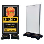 DK 멀티배너 입간판(지주포함) 광고판 안내판 무지,그레이 H1120 : 동광세이프티 스토어