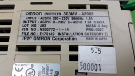 500001 / 인버터 OMRON INVERTER 3G3MV-A2002 : 준 자동화