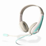 애니젠 어학용 헤드셋+마이크 화상수업 AZ-380 민트색 : 케이지티테크