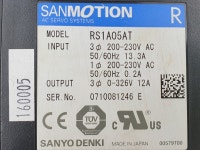 160005 / SANYO SAN MOTION AC SERVO  RS1A05AT  @ : 준 자동화