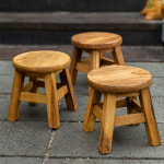 원목 무지 원의자 - 스툴, 미니테이블, 미니의자, 다용도의자 : 모세의부엌