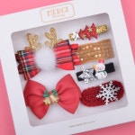 [키즈스퀘어](대구신세계)[메르시밴드]레드체크 크리스마스 헤어핀세트(ver 2.0) (6pcs/set) : 신세계백화점