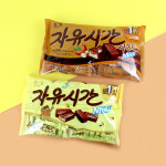 해태 자유시간 미니 오리지널1봉+아몬드1봉 /초코바 : 너만아는과자점