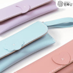 고급 가죽 필통만들기 펜슬케이스 핑크 UDPLT0071 : 민화샵