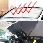 차량 차광막  우산형 햇빛가리개 [대형] 자외선 차단 자동차 차양막 차가림막 차량용커튼 : 차바쿠