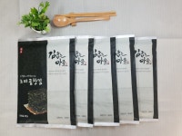 지주식 햇곱창김 50장, 구운,무조미, 조미 곱창김 8봉  갯벌 고소한맛 김굽는마을 : 김굽는마을