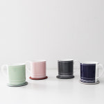 한국 도자기 본차이나 더셰프 컬러 머그세트 4P(피치, 민트, 그레이, 인디고) : 예반