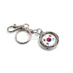 태극기 원형열쇠고리 5p세트 한국전통 : 샵오브코리아