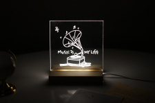 실속형 LED 아크릴무드등만들기 키트 DIY 셀프조명 취침등 수유등 : 글꼴아트샵