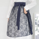 장미의이름 네이비 레이스 덧치마  철릭 코디 다래원한복 : 다래원한복