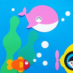 여름환경판 잠수함 바다속 어린이집 유치원 교실 게시판 꾸미기 알림판 미니 : 라엘스마트툴