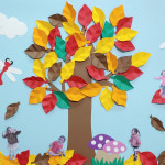 가을환경판 낙엽 영유아반 어린이집 유치원 교실 게시판 꾸미기 알림판 미니 : 라엘스마트툴