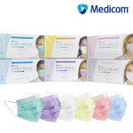 메디컴 의료용 덴탈 마스크 일회용 MEDICOM 메디콤 비말 차단 의약외품 50매 : 3M-HKMRO