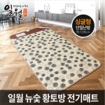 일월 NEW 숯 황토방 전기매트 좌우분리난방 더블 전자파 걱정 없는 온열 140×200cm : 반디장터