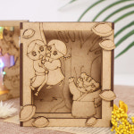 키득키득 우드공예 MDF DIY 우드 입체 LED스토리북 [떡하나줄까] : 키득키득K