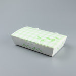 김밥 만두 분식포장용 종이도시락 YS A-6 만두도시락 그린 600개 : 용기야