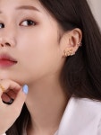 페이즐리 빅 나비 써지컬스틸 피어싱 (귀걸이로 변경가능) : 블루탱