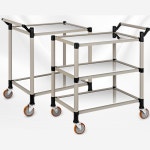 호텔 병원 한식당 이동식 스텐 서빙카트 일반형 2단 미니 업소용 식당카 : 더데일리샵