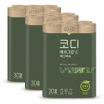 화장지 코디 에코그린 바스티슈 휴지 30m 30롤 3팩 : 굿리스토어