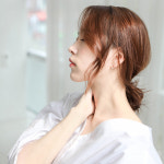 제이로렌 삼각 프레임 진주 10k 피어싱 : 제이로렌