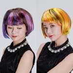 노래방 짧은 칼라브리지 단발머리 가발 시선집중 재미있는 연말 : 스토어앤880