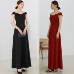 오프숄더 파티드레스 무대의상 연주복 무대복 이브닝드레스 H1328 : 라게타