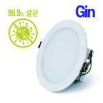 항균 전구다마 LED 거실다운라이트 6인치매입등 천장매립등 백열 주백색 엘이디 욕실전구 : Gin